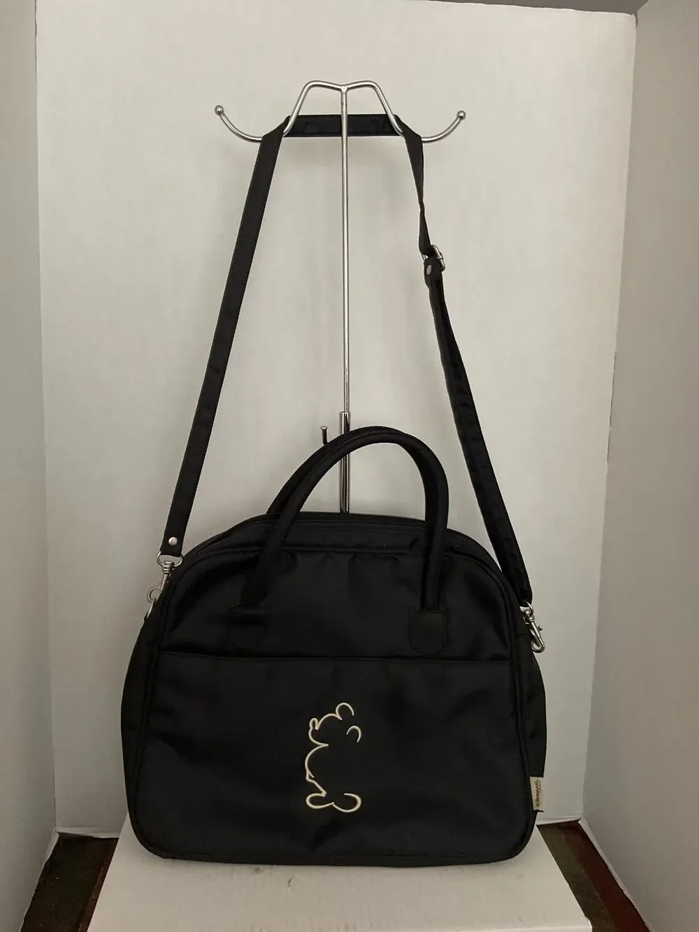 Disneyland Park - Black Nylon Laptop Tote Crossbody Bag
